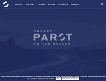 Tablet Screenshot of groupe-parot.com